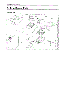 Drawer Assy parts for Samsung Washer WF45R6100AC/US-01 from AppliancePartsPros.com