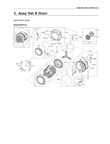 Tub & Drum Assy parts for Samsung Washer WF45R6100AC/US-03 from AppliancePartsPros.com