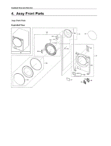 Front Assy parts for Samsung Washer WF45R6100AC/US-03 from AppliancePartsPros.com