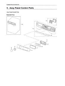 Control Panel Assy parts for Samsung Washer WF45R6100AC/US-03 from AppliancePartsPros.com