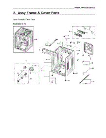 Frame & Cover Assy parts for Samsung Washer WF45R6100AC/US-51 from AppliancePartsPros.com