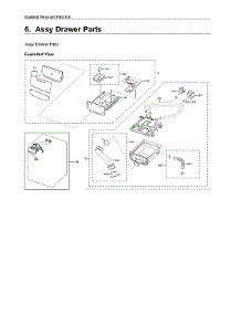 Drawer Assy parts for Samsung Washer WF45R6100AC/US-51 from AppliancePartsPros.com