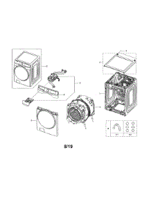 Main Unit parts for Samsung Washer WF45R6100AW/US-00 from AppliancePartsPros.com
