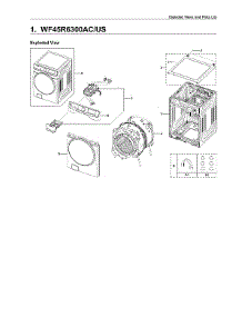 Main Unit Parts parts for Samsung Washer WF45R6300AC/US-00 from AppliancePartsPros.com