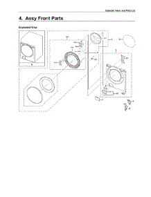 Front Parts parts for Samsung Washer WF45R6300AC/US-00 from AppliancePartsPros.com