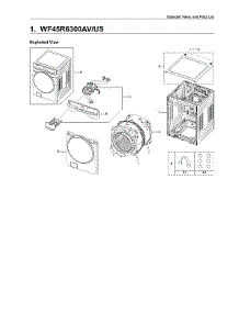 Main Unit Parts parts for Samsung Washer WF45R6300AV/US-00 from AppliancePartsPros.com