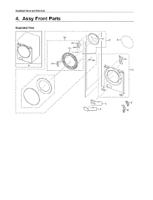 Front Parts parts for Samsung Washer WF45R6300AV/US-00 from AppliancePartsPros.com