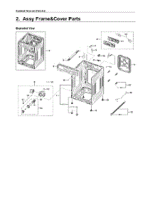 Frame & Cover Parts parts for Samsung Washer WF45R6300AW/US-00 from AppliancePartsPros.com