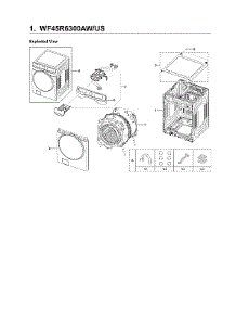 Main Assy parts for Samsung Washer WF45R6300AW/US-02 from AppliancePartsPros.com