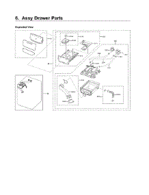 Drawer Assy parts for Samsung Washer WF45R6300AW/US-02 from AppliancePartsPros.com
