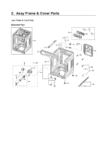 Frame & Cover Parts Assy parts for Samsung Washer WF45R6300AW/US-03 from AppliancePartsPros.com