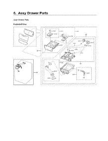Drawer Parts Assy parts for Samsung Washer WF45R6300AW/US-03 from AppliancePartsPros.com