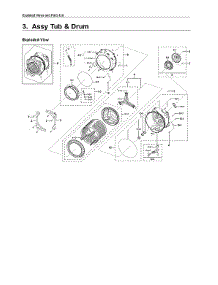 Tub & Drum Parts parts for Samsung Washer WF45T6000AW/A5-00 from AppliancePartsPros.com