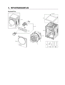 Main Assy parts for Samsung Washer WF45T6200AW/US-01 from AppliancePartsPros.com