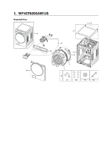 Main Assy parts for Samsung Washer WF45T6200AW/US-03 from AppliancePartsPros.com