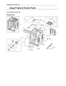 Frame & Cover Assy parts for Samsung Washer WF50A8600AE/US-00 from AppliancePartsPros.com