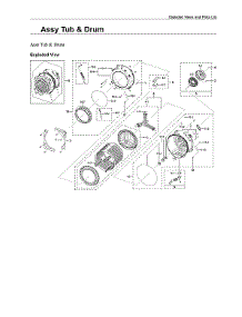Tub & Drum Assy parts for Samsung Washer WF50A8600AE/US-00 from AppliancePartsPros.com
