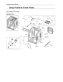 Frame & Cover Assy parts for Samsung Washer WF50A8800AV/US-00 from AppliancePartsPros.com