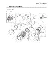 Tub & Drum Assy parts for Samsung Washer WF50A8800AV/US-00 from AppliancePartsPros.com