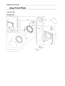 Front Assy parts for Samsung Washer WF50A8800AV/US-00 from AppliancePartsPros.com