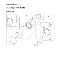 Front Parts parts for Samsung Washer WF50R8500AW/US-00 from AppliancePartsPros.com