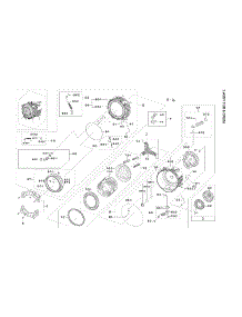 Tub & Drum Assy parts for Samsung Washer WF56H9100AV/A2-00 from AppliancePartsPros.com