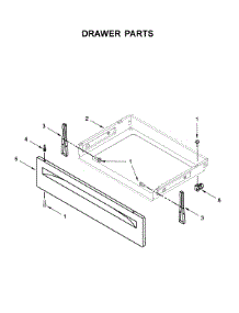 Drawer Parts parts for Whirlpool Electric Range WFC150M0EW4 from AppliancePartsPros.com