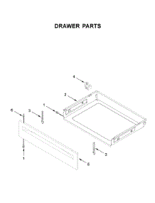Drawer Parts parts for Whirlpool Electric Range WFC150M0JW0 from AppliancePartsPros.com