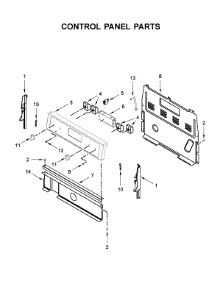 Control Panel Parts parts for Whirlpool Electric Range WFC310S0EW4 from AppliancePartsPros.com
