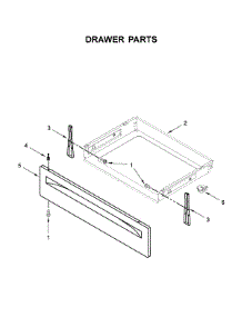 Drawer Parts parts for Whirlpool Electric Range WFC310S0EW4 from AppliancePartsPros.com