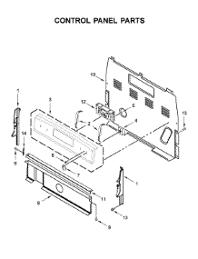 Control Panel Parts parts for Whirlpool Electric Range WFC315S0HS0 from AppliancePartsPros.com
