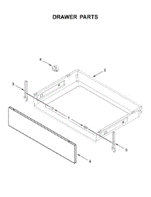 Drawer Parts parts for Whirlpool Electric Range WFC315S0HS0 from AppliancePartsPros.com