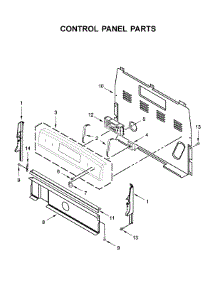 Control Panel Parts parts for Whirlpool Electric Range WFC315S0HW0 from AppliancePartsPros.com