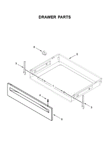 Drawer Parts parts for Whirlpool Electric Range WFC315S0HW0 from AppliancePartsPros.com