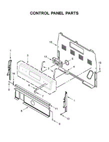 Control Panel Parts parts for Whirlpool Electric Range WFC315S0JS0 from AppliancePartsPros.com