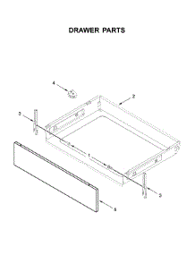 Drawer Parts parts for Whirlpool Electric Range WFC315S0JS0 from AppliancePartsPros.com