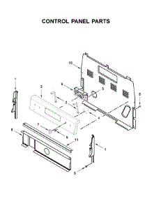 Control Panel Parts parts for Whirlpool Electric Range WFE320M0JS0 from AppliancePartsPros.com