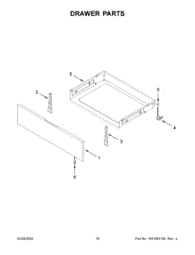 Drawer Parts parts for Whirlpool Electric Range WFE320M0JS3 from AppliancePartsPros.com