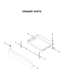 Drawer Parts parts for Whirlpool Electric Range WFE505W0HW2 from AppliancePartsPros.com
