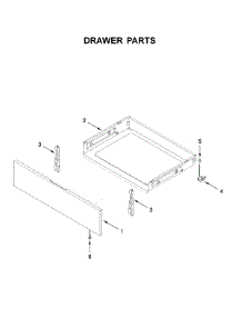 Drawer Parts parts for Whirlpool Electric Range WFE505W0JS0 from AppliancePartsPros.com