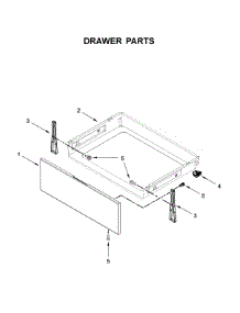 Drawer Parts parts for Whirlpool Electric Range WFE505W0JV0 from AppliancePartsPros.com