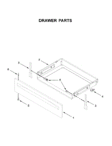 Drawer Parts parts for Whirlpool Electric Range WFE515S0JB0 from AppliancePartsPros.com