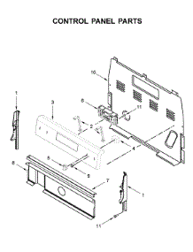 Control Panel Parts parts for Whirlpool Electric Range WFE515S0JS0 from AppliancePartsPros.com