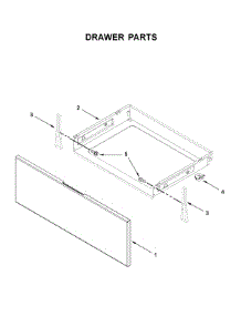 Drawer Parts parts for Whirlpool Electric Range WFE515S0JS0 from AppliancePartsPros.com