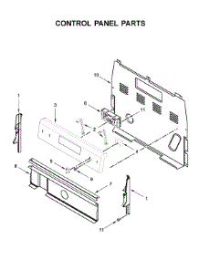 Control Panel Parts parts for Whirlpool Electric Range WFE515S0JW0 from AppliancePartsPros.com
