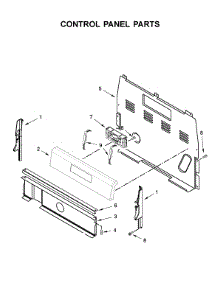 Control Panel Parts parts for Whirlpool Electric Range WFE520S0FS2 from AppliancePartsPros.com
