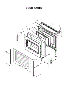 Door Parts parts for Whirlpool Electric Range WFE520S0FS2 from AppliancePartsPros.com