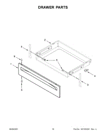 Drawer Parts parts for Whirlpool Electric Range WFE525S0JB1 from AppliancePartsPros.com