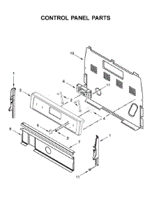 Control Panel Parts parts for Whirlpool Electric Range WFE525S0JS0 from AppliancePartsPros.com