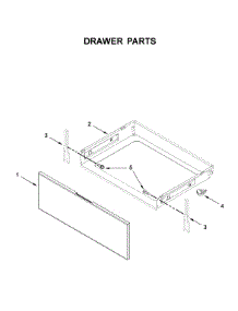 Drawer Parts parts for Whirlpool Electric Range WFE525S0JS0 from AppliancePartsPros.com